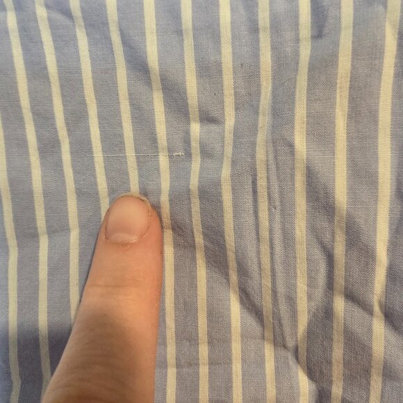 NWT Gap Blue/white Striped Skirt 3 Tier Pockets Lined Size 12 - Picture 4 of 9